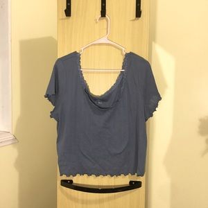 Ruffle trim Baby tee